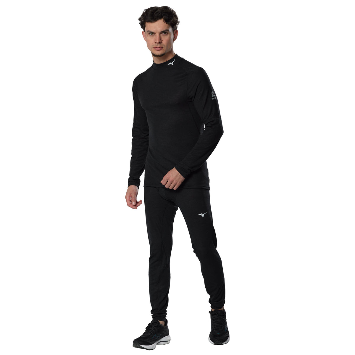 Premium Merino Wool High Neck Herren Longsleeve