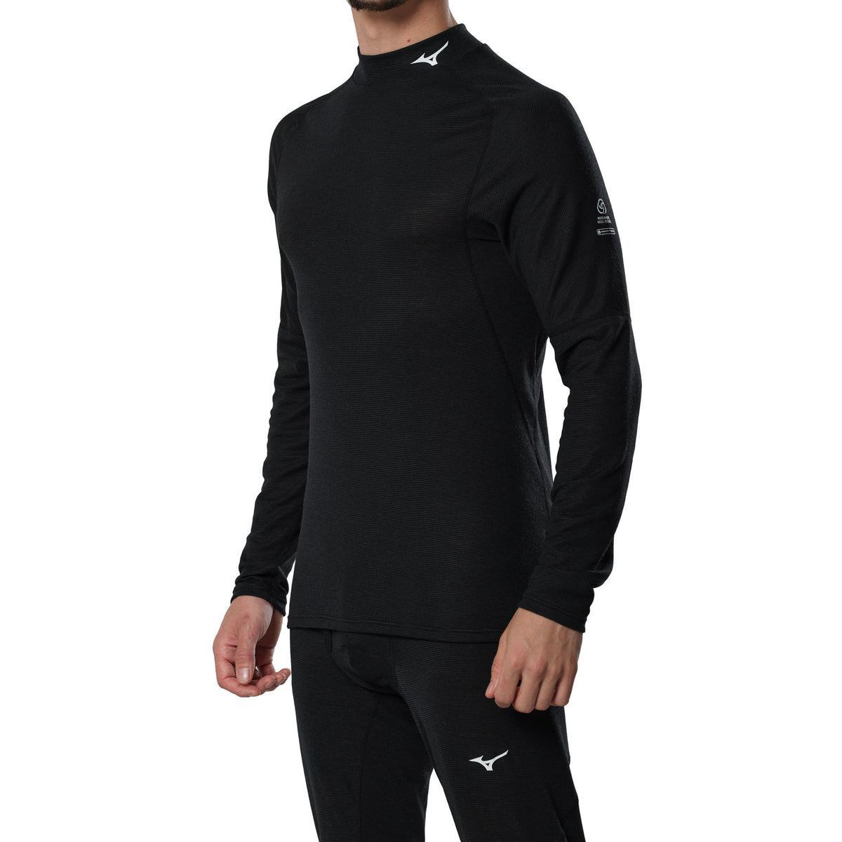 Premium Merino Wool High Neck Herren Longsleeve