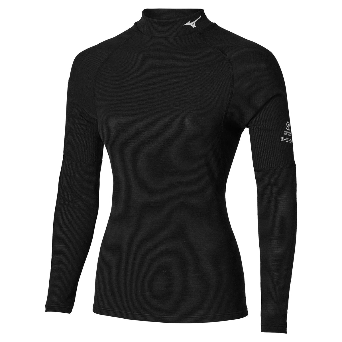 Premium Merino Wool High Neck Damen Longsleeve