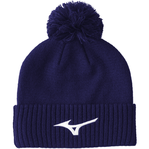 MIZUNO Crested Bobble Hat navy