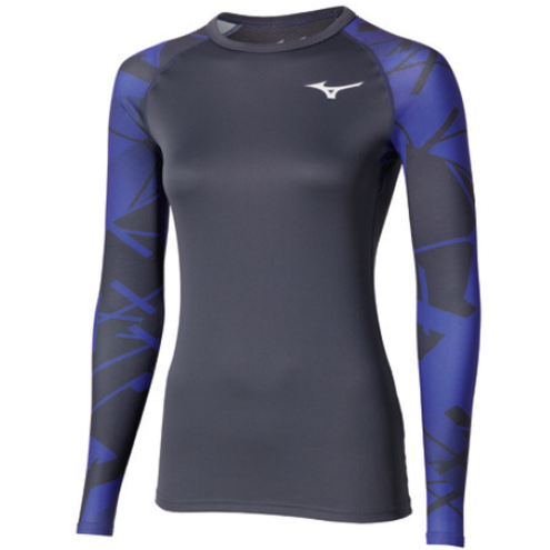 MIZUNO Virtual Body G5 Crew neck odyssey gray / capri breeze