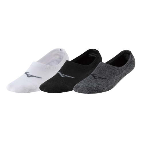 MIZUNO SUPER SHORT SOCKS 3Pack White/Black/Grey