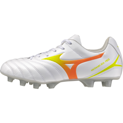 MIZUNO MONARCIDA NEO III SELECT Jr FG white/evening primrose/lava or