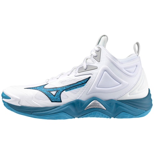 MIZUNO WAVE MOMENTUM 3 MID white/sailor blue/silver