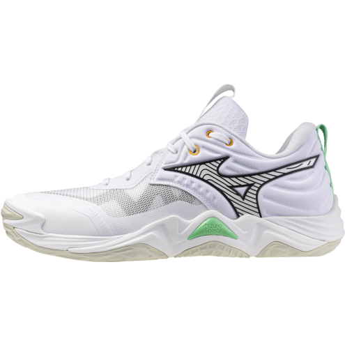 MIZUNO WAVE MOMENTUM ELITE white/black/frozen emerald