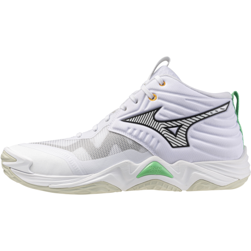 MIZUNO WAVE MOMENTUM ELITE MID white/black/frozen emerald