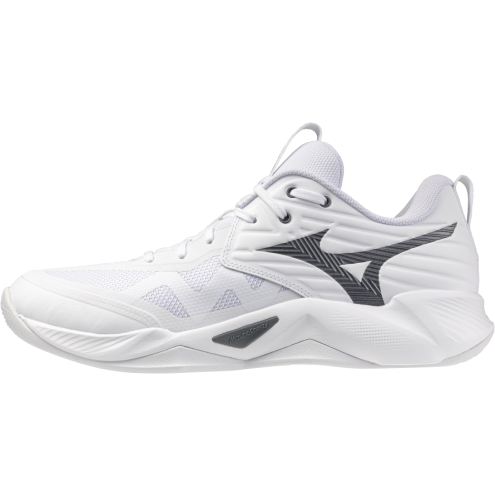 MIZUNO WAVE MOMENTUM PRO white/metallic gray/black