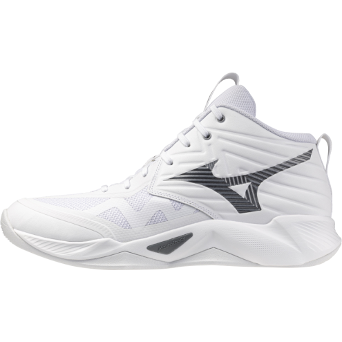 MIZUNO WAVE MOMENTUM PRO MID white/metallic gray/black