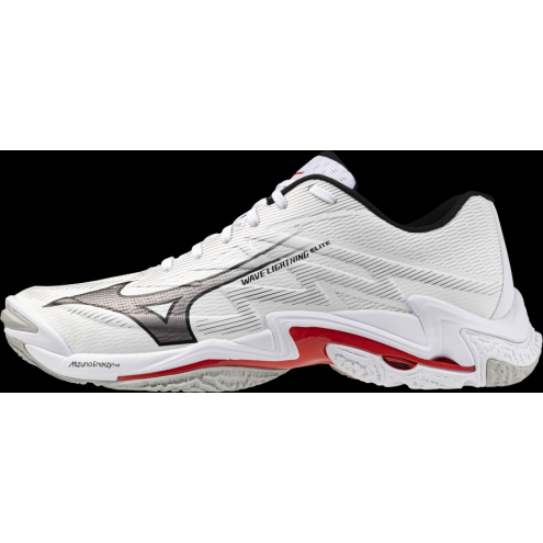MIZUNO WAVE LIGHTNING ELITE white/black/fiery red