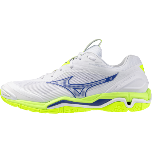 MIZUNO WAVE STEALTH 6 white/lightning yellow/dazzling blue