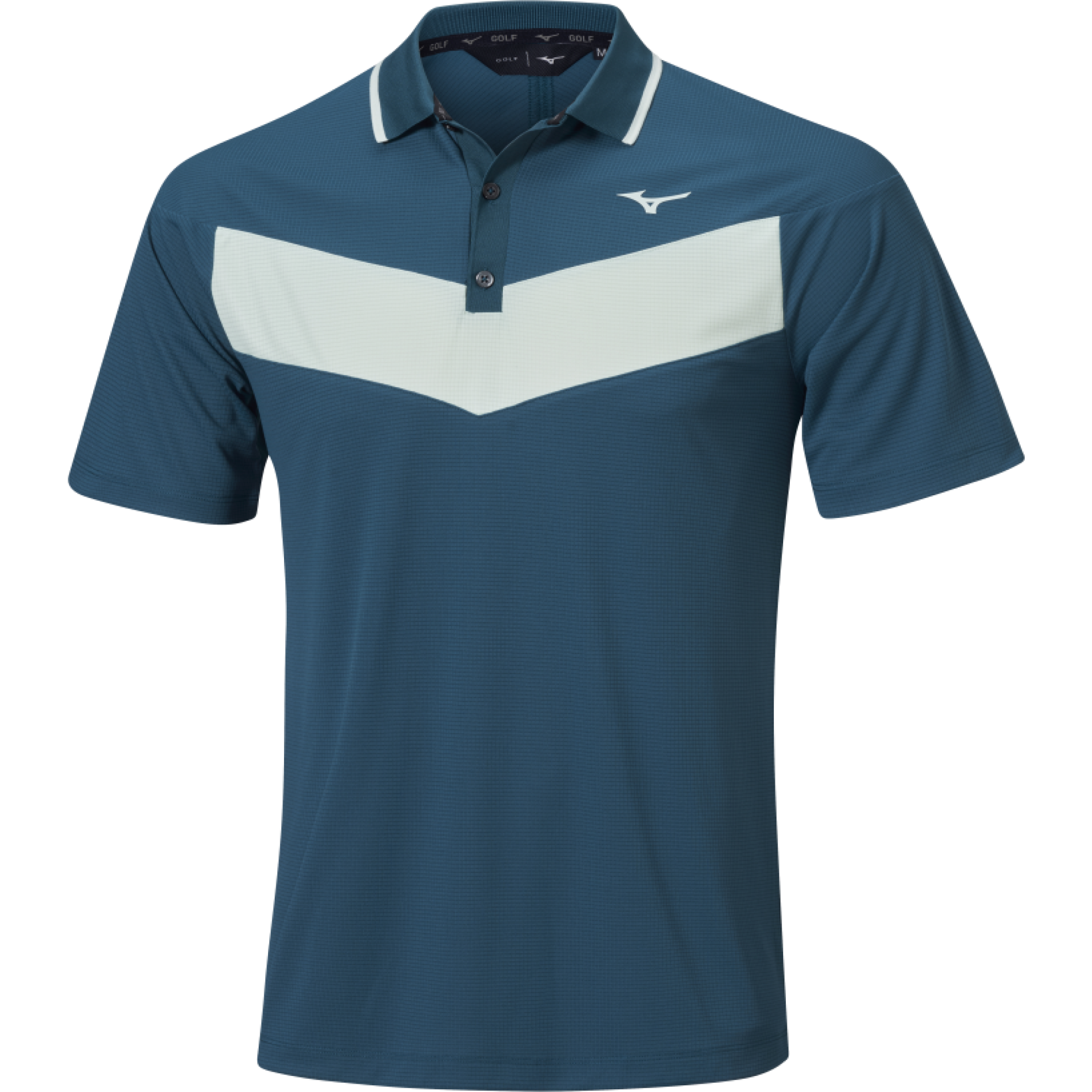 MIZUNO Block Interlock Short Sleeve P sailor blue