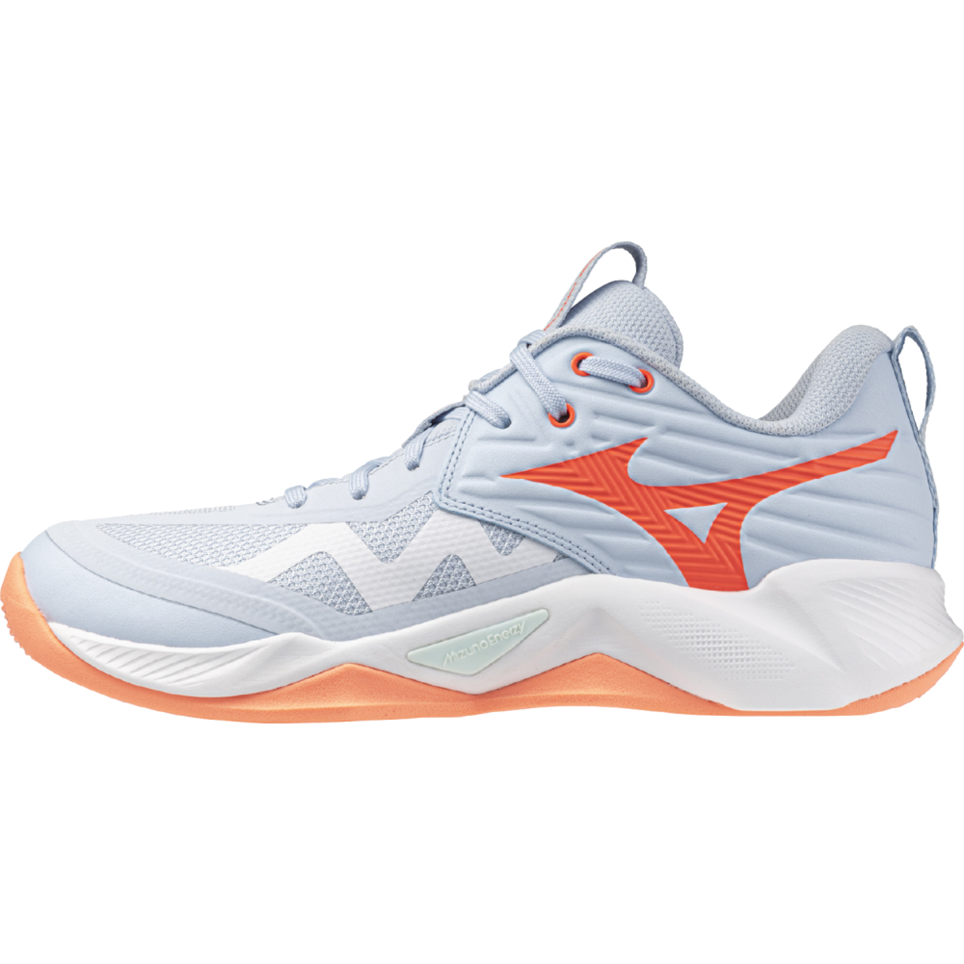MIZUNO WAVE MOMENTUM PRO blue finch/lava orange/flaming